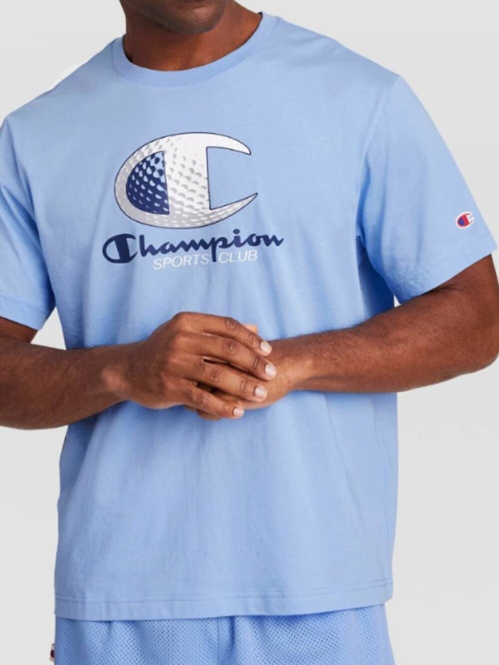 NEW Champion Men's Golf Placid Blue Medium T-Shirt